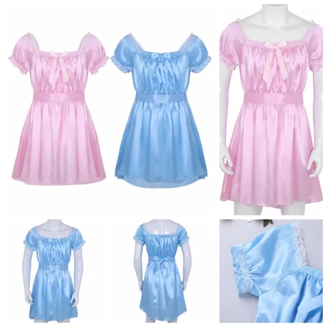 Sexy Mens Gay Crossdress Sissy Maid Underwear Costume Lingerie Dress Nightwear