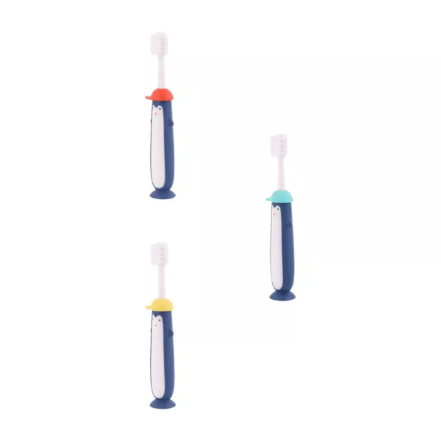 3 pz spazzolino da denti pulizia spazzolini da denti bambino manuale bambino
