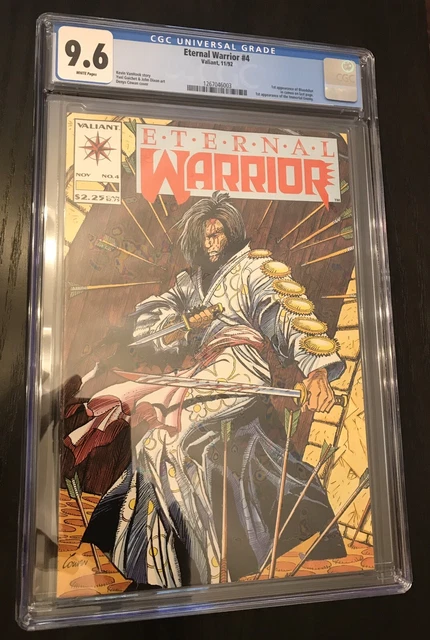 Eternal Warrior #4 CGC 9.6 White Pages 1st App Bloodshot Valiant Movie Coming!