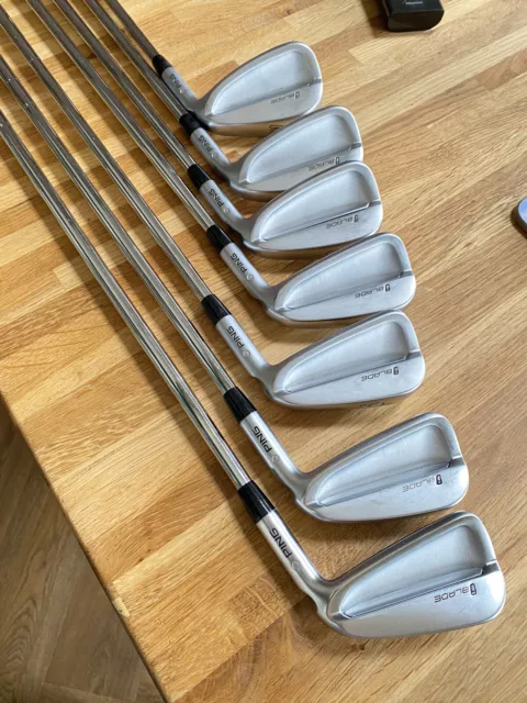 Ping iBlade iron set 4-w Ping Stiff Shaft . Ping Grips Slightly Thicker 3 Tape