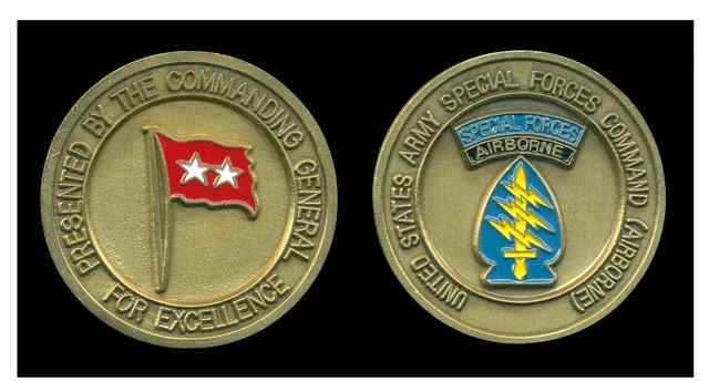 CHALLENGE COIN - US Army Special Forces Command - CG for Excellence EUR ...