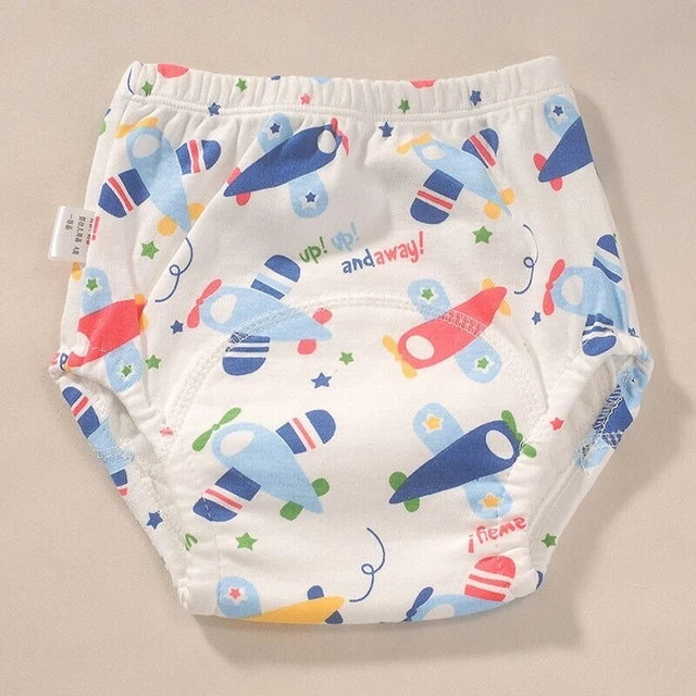 Reusable Baby Training Waterproof Pants Cloth Infant Diaper Nappies M - Size