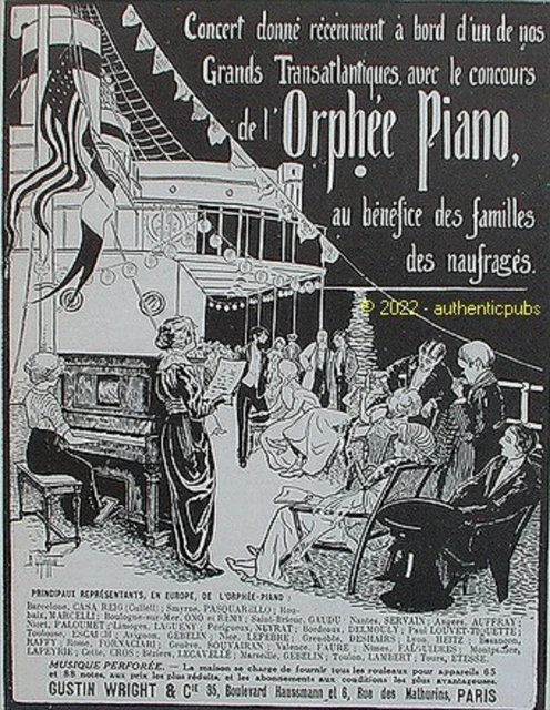Poster Vintage Publicité Piano A. Bord - Format 40x60 Cm Haute Qualité - Neuf Sous Tube