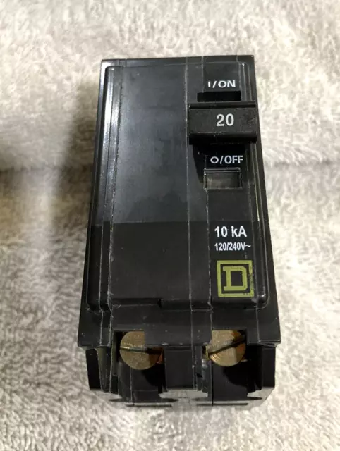 Square D - HACR Type - 2 Pole 20 amp Circuit Breaker - Tested