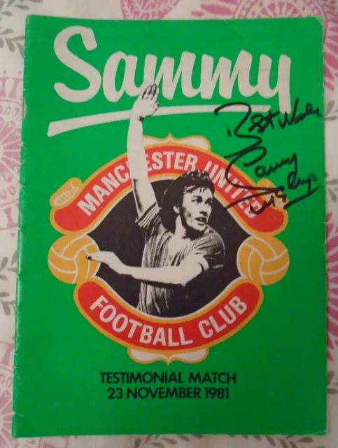 SAMMY McILROY TESTIMONIAL PROGRAMME SIGNED COPY