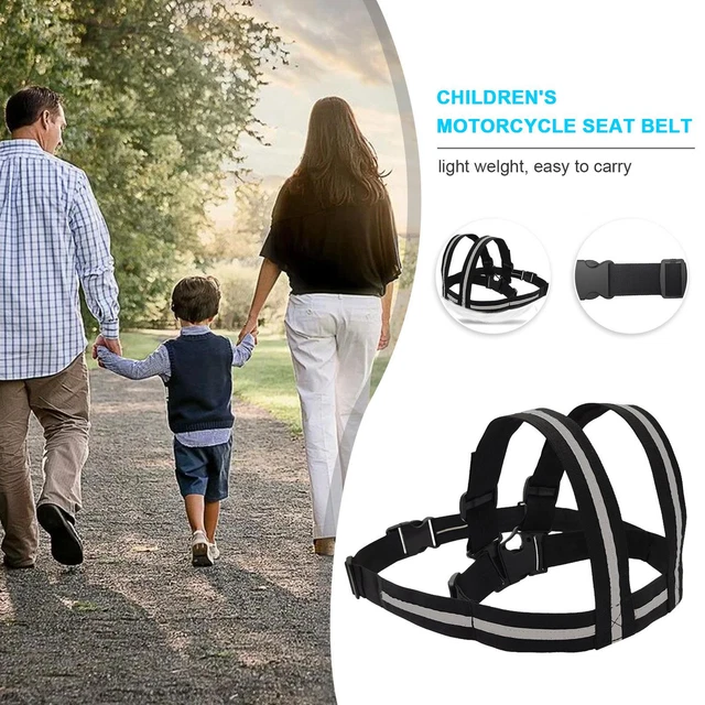 Kid Safety Motorcycle Seat Harness Strap Support Belt Protective Gear Adjustable