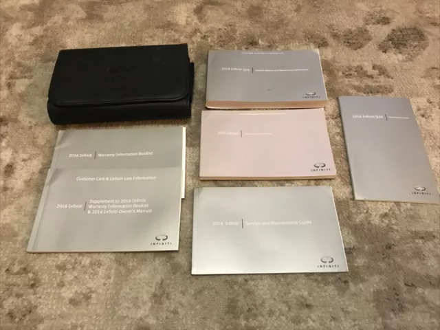 2016 Infiniti Q50 Owners Manual With Case And Navigation OEM Free Shipping