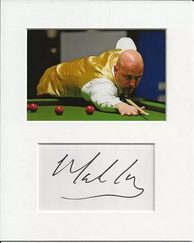 Mark King snooker genuine authentic autograph signature and photo AFTAL COA