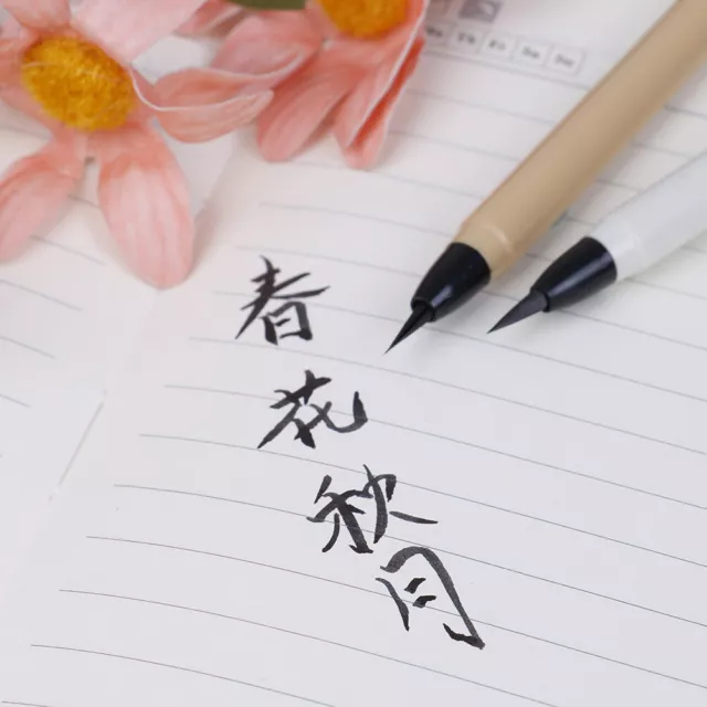 Bolígrafo de cepillo suave para práctica de caligrafía papelería arte dibujo pincel escritura' ZR