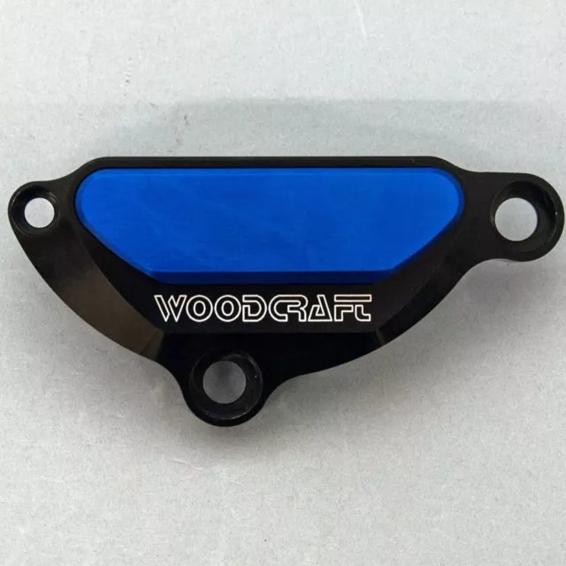 Yamaha 2006-2015 Fz1 Woodcraft Lhs Engine Ignition Cover Protector - Blue Plate