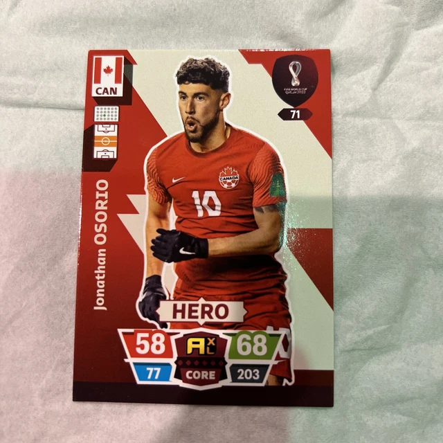 FIFA WORLD CUP qatar 2022 Jonathan Osorio HERO card 71 new Condition