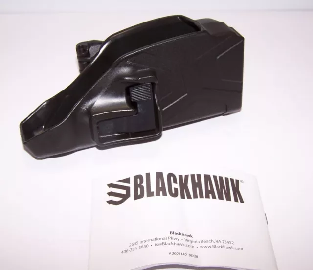 Taser X2 Blackhawk Left Hand (LH) Holster, Fits X2, Kydex 22504 BLACK