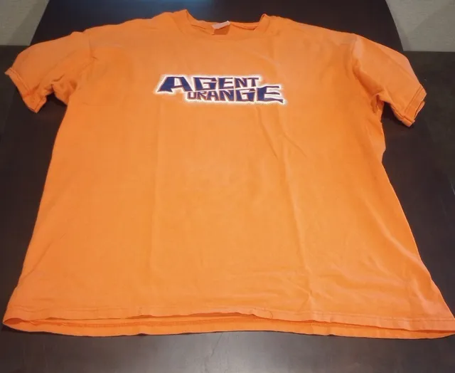 Vintage Anvil XL Agent Orange Punk Rock short sleeve T Shirt Made In USA