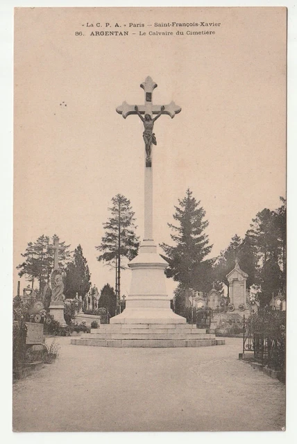 ARGENTAN - Orne - CPA 61 - le Calvaire du Cimetiere