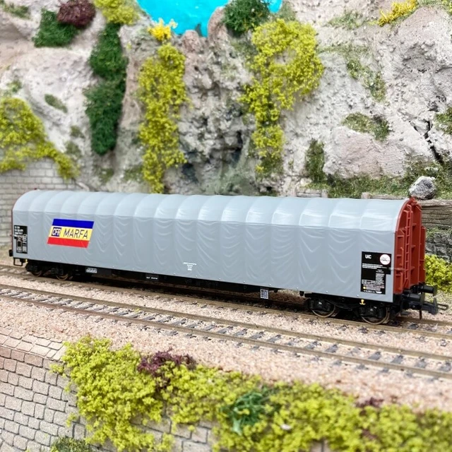 2 wagons à bâche coulissante, Rils, SNCB - MARKLIN 47164