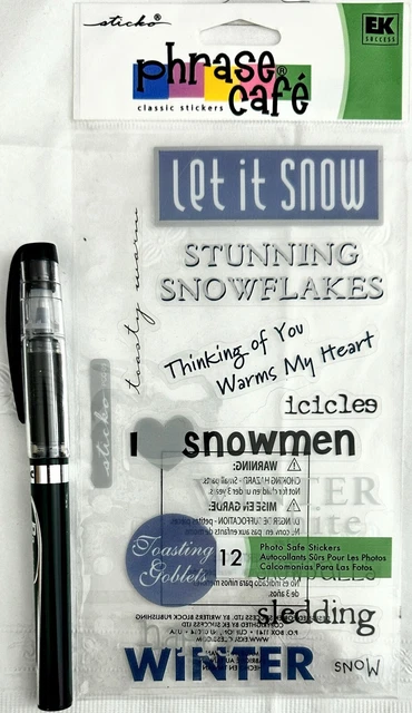 Let it Snow - Scrapbooking Card Stickers (NEW) Sticko