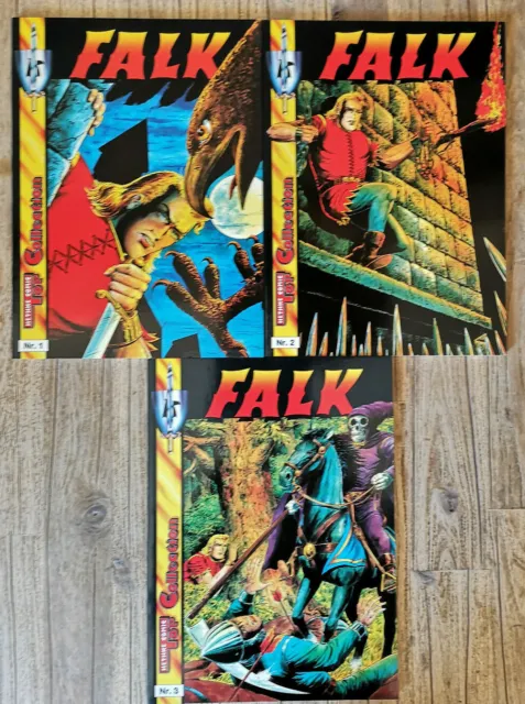 Falk : Hethke Comic Top Collection Nr. 1 - 3, SC Alben, Hethke Verlag 1988
