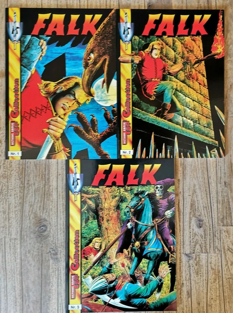 Falk : Hethke Comic Top Collection Nr. 1 - 3, SC Alben, Hethke Verlag 1988