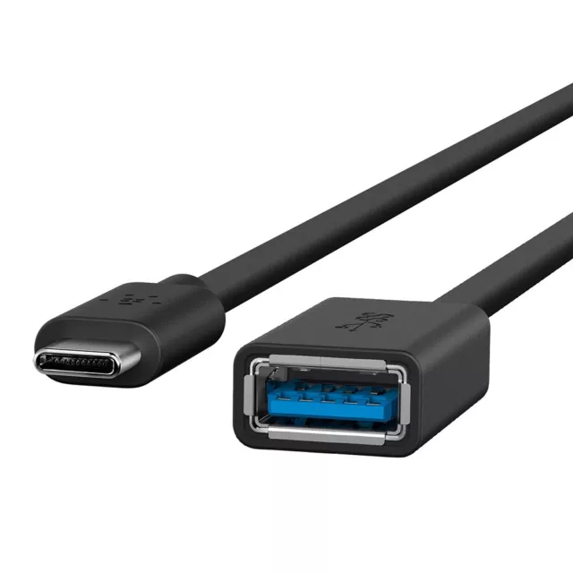 USB C 3.1 (Male) zu USB A 3.0 (Female) Adapter Konverter Verbinder 10 cm 2