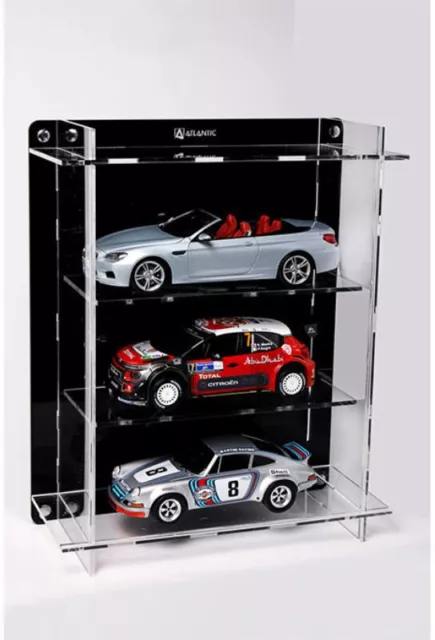 Atlantic - Vitrine Multicase for 1:18 scale 3 cars (3x1) Models for wall or desk