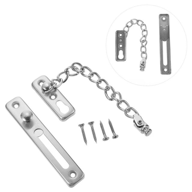 Serratura A Catena Per Porta Antifurto - Sicurezza Casa E Appartamento | Bloccaggio Con Barra Girevole Per Interni - Foto 8