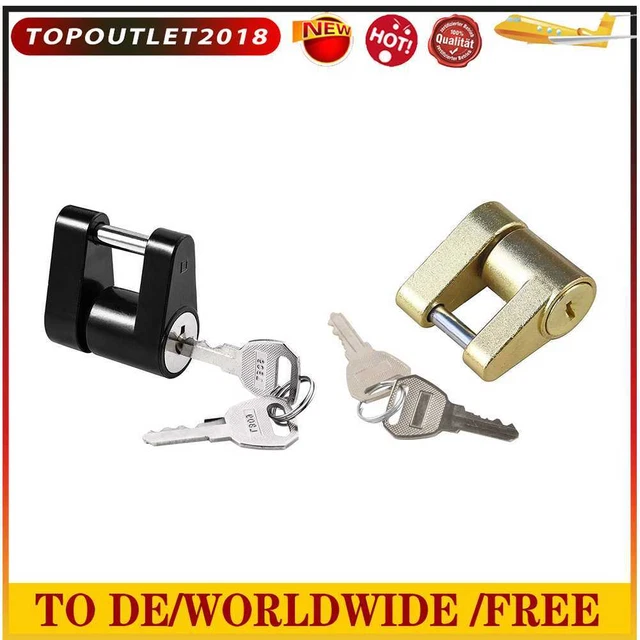 Anti-theft Trailer Hitch Lock Trailer Coupler Padlock Hook Lock Tongue Connector