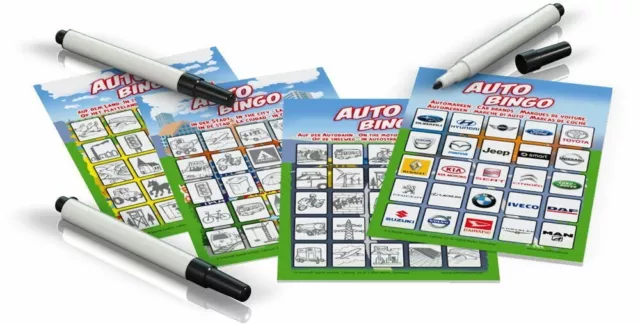 Schmidt Spiele Reisespiel Zuordnungsspiel Auto-Bingo 51434 2
