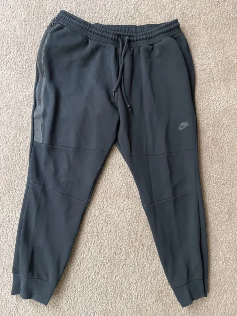 Nike Tech Fleece Men's Black Jogger Sweat Pants Zipper 2XL Athletic Gym Pants