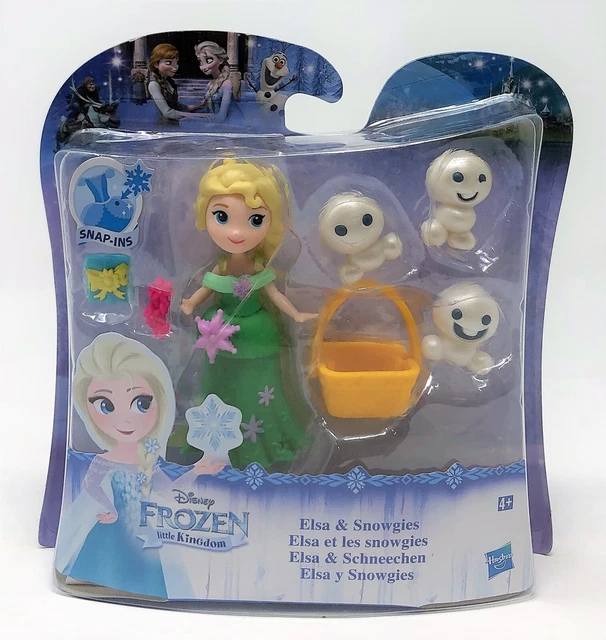 Disney Prinzessin Frozen Elsa und Snowgies Little Kingdom Snap-In Puppe Figur Spielzeug