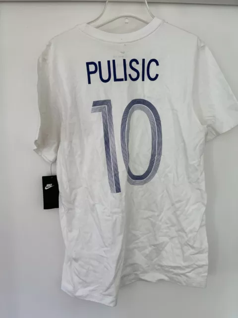 The Nike Tee Chelsea FC #10 Pulisic Men T-Shirt Soccer Football White DC3308