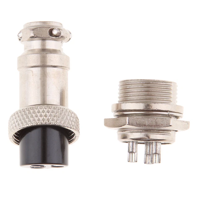 GX16 3PIN MÂLE et femelle connecteur de panneau de fil de prise d