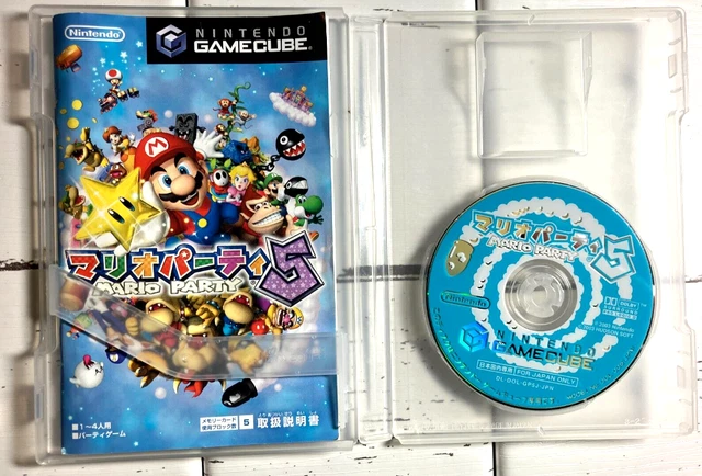 Nintendo Game Cube GC Mario Party 5 Japanese Video Game with Manual Retro USED