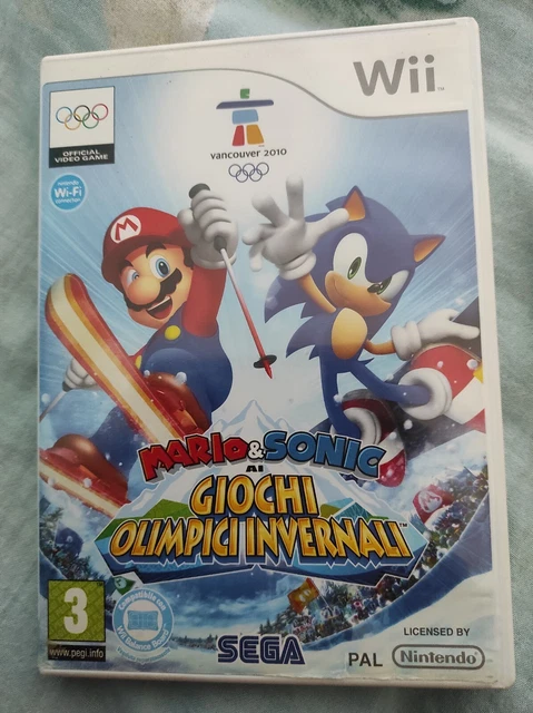 MARIO e SONIC AI GIOCHI OLIMPICI INVERNALI GIOCO NINTENDO WII PAL ITALIANO