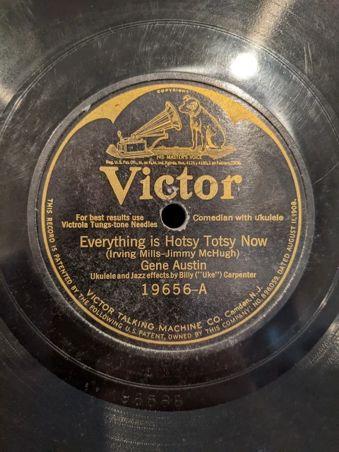 Victor LABEL ERROR two "A" Sides - Gene Austin 78rpm