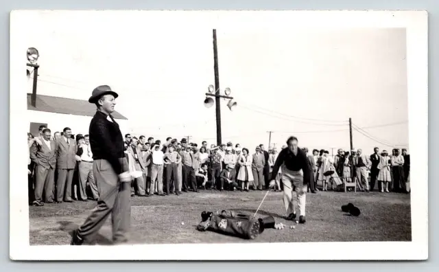 Old Vintage Antique Golf Sport Photo Image Picture People Crowd Man Bing Crosby?