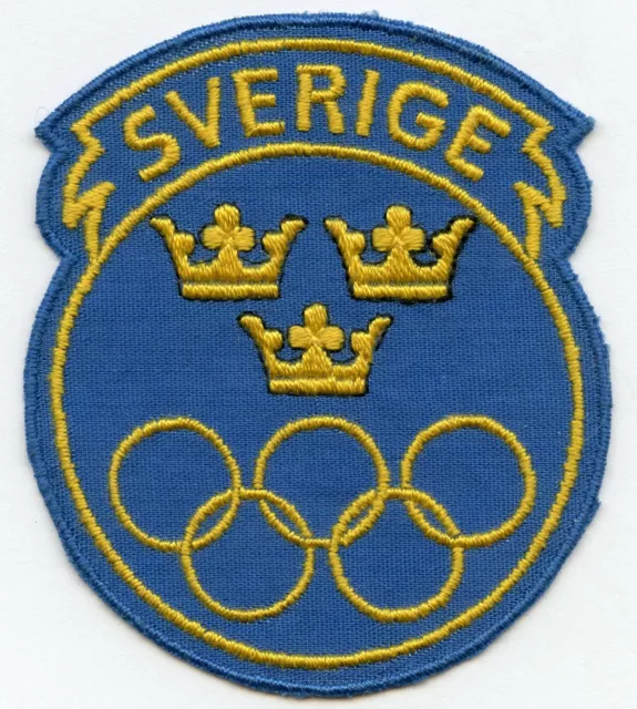 Sweden NOC Official Olympic Games Participant Patch Badge Nice Grade !!!