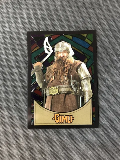 2006 Topps Lord Of The Rings Evolution Gimli Rare Stained Glass #S-6