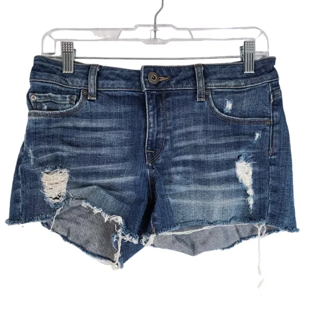 DL1961 Distressed Denim Cutoff Jean Shorts Dark Wash,  Size 25 W26 Renee