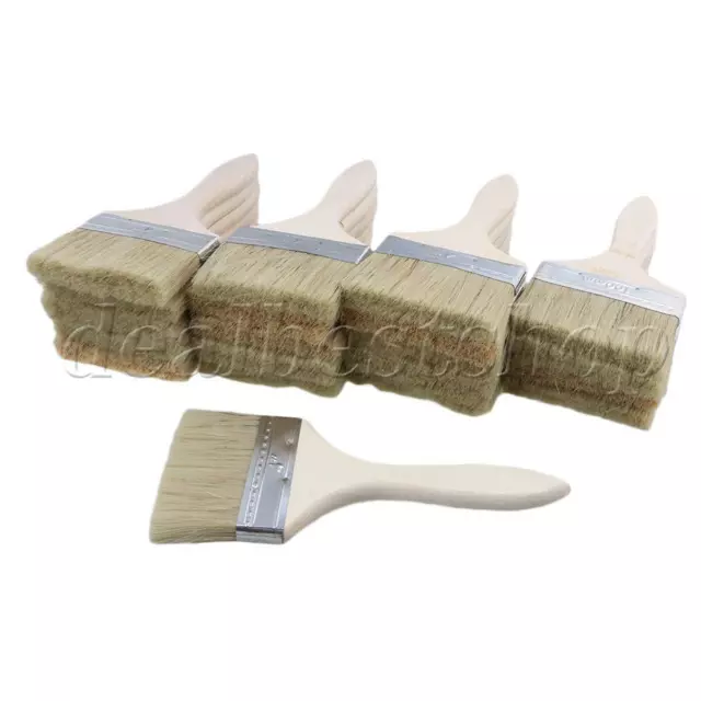 20pcs Paint Brushes Chip Brush 4" for Paint Stain Varnish Gesso Primer Glue