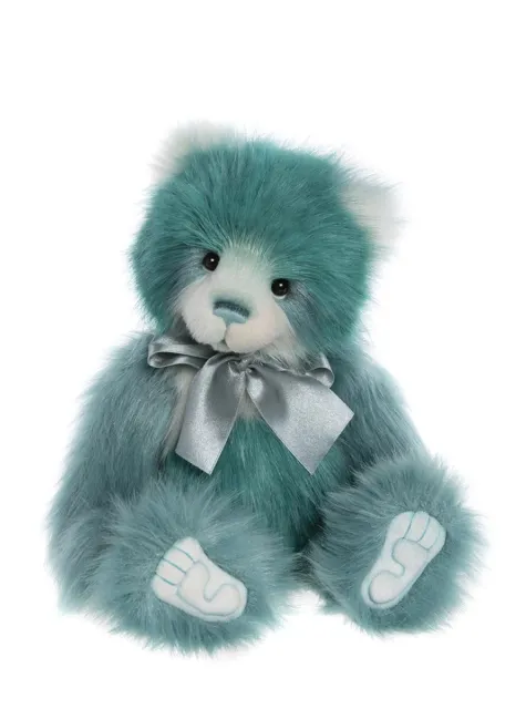 Charlie Bears 2023 Smog Teddy Bear Plush Green Fur Stuffed Collectable Toy