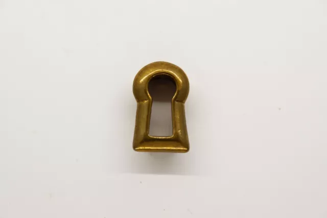 Presa chiave coperchio foro serratura ottone lucido tallone H.: 18,5 mm antico