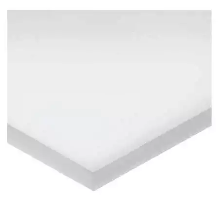 Zoro Select Bulk-Ps-Uhmw-27 White Uhmw Sheet Stock 48" L X 24" W X 0.750" Thick