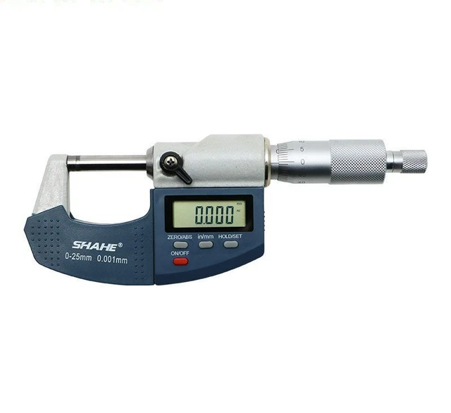 0.001mm Digital Micrometer Electronic Outside Scale Line Measuring Gauge 0-25mm