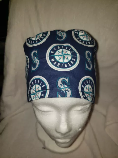 SEATTLE MARINERS Handmade SURGICAL SCRUB CAPS