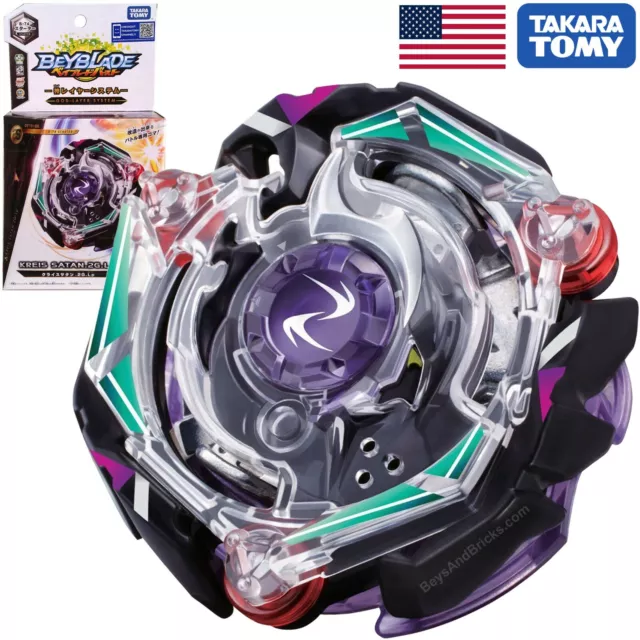 TAKARA TOMY Kreis Satan / Kinetic Satomb .2G.Lp Burst God Beyblade B-74 - USA!