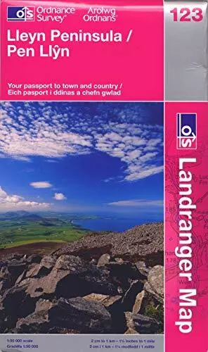 Lleyn Peninsula: Pen Llyn (OS Landranger... by Ordnance Survey Sheet map, folded