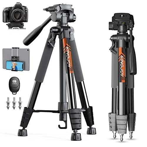 75" Camera Tripod for Canon Nikon Cell Phone Tall Tripod Wireless Remote Travel