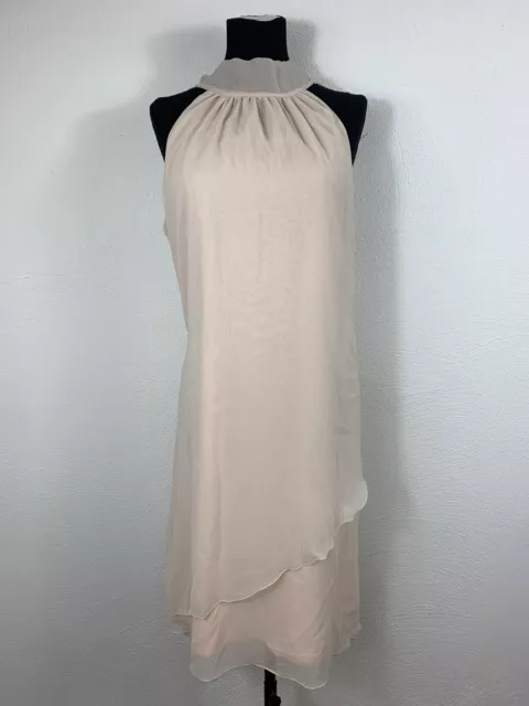 Abito corto di alta qualità in chiffon marchio ""Weise"" taglia 36 rosato 447206 - #KA3