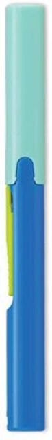 Plus scissors Portable type fit cut curve twiggy blue F/S w/Tracking# Japan New