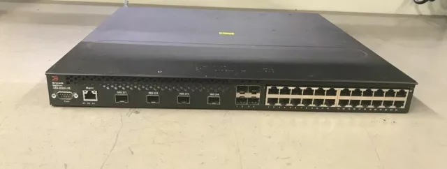 Brocade NetIron BR-CES-2024C-4X-AC Dual AC 24 Port Managed L3 Switch *TESTED*